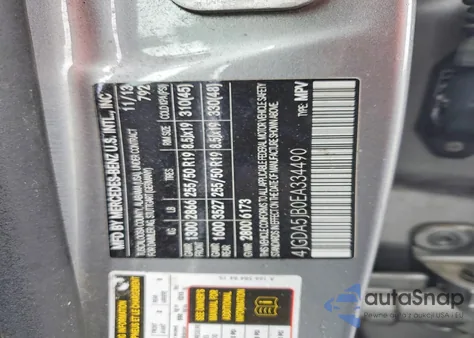 2014 Mercedes-Benz Ml 350 z USA, uszkodzony, nr VIN 4JGDA5JB0EA334490